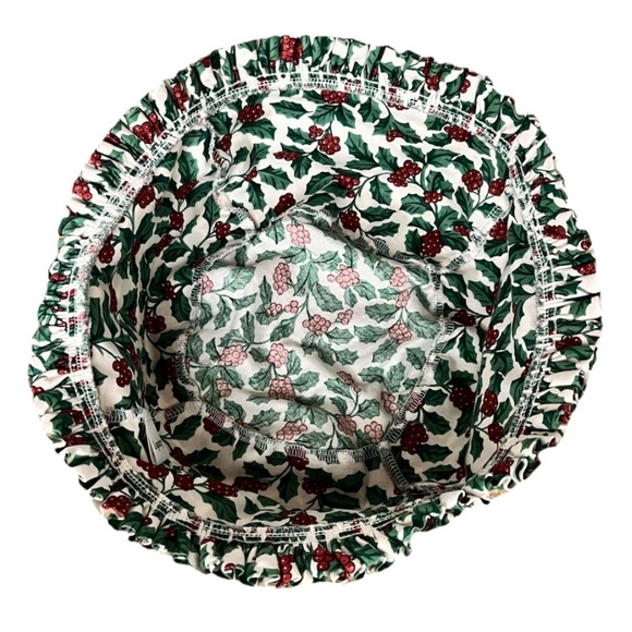 Longaberger BERRY Fruit Basket Liner #2147430 Traditional Holly Pattern NEW Vtg - Picture 2 of 6